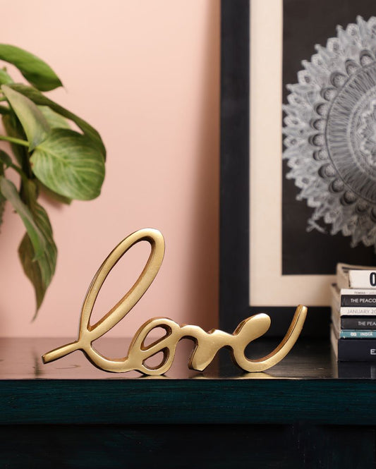 Vanie Tabletop Free Standing | Sign-Love Gold