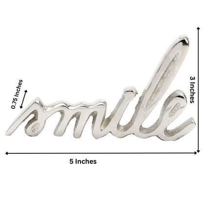 Emilia Tabletop FreeStanding | Sign-Smile | Multiple Colors Nickel