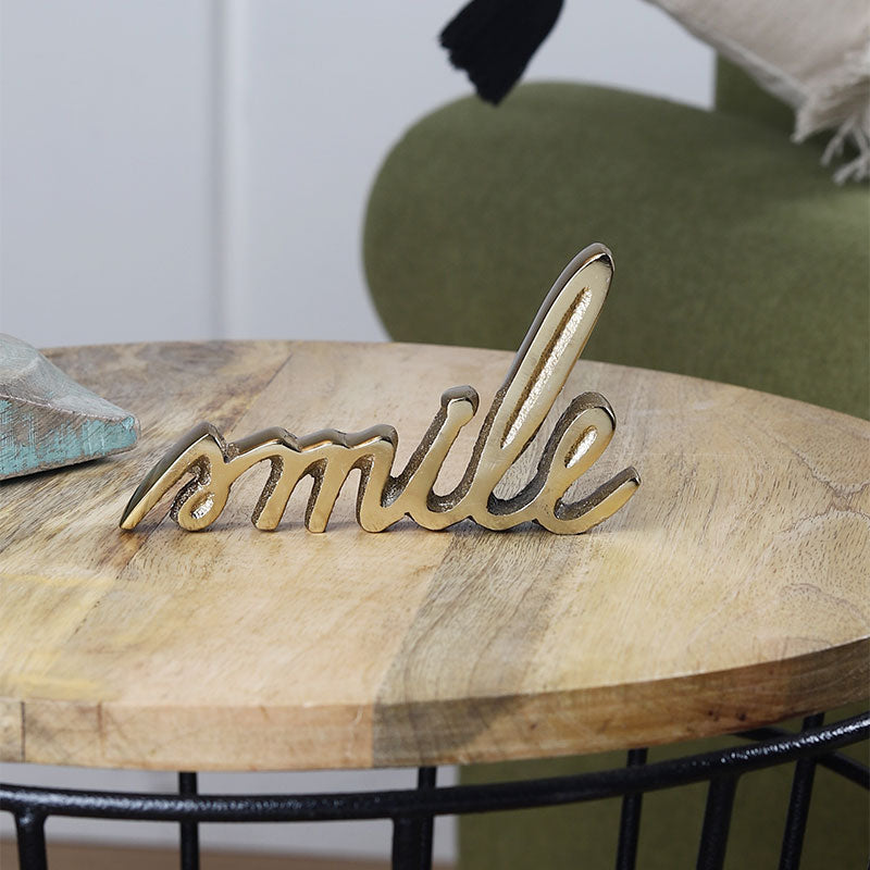 Emilia Tabletop FreeStanding | Sign-Smile | Multiple Colors Gold