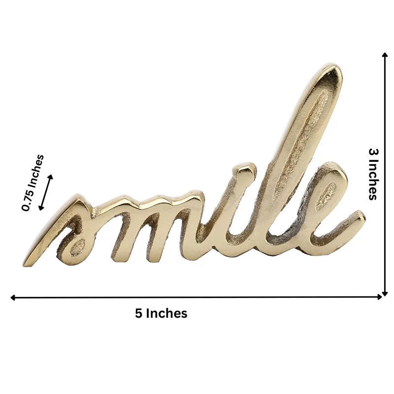 Emilia Tabletop FreeStanding | Sign-Smile | Multiple Colors Gold