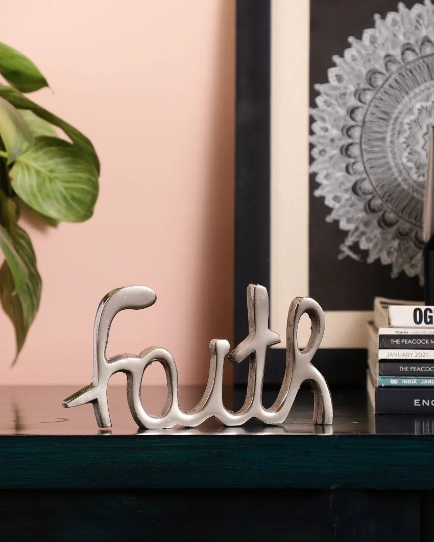 Vasla Tabletop Free Standing | Sign-Faith Nickel