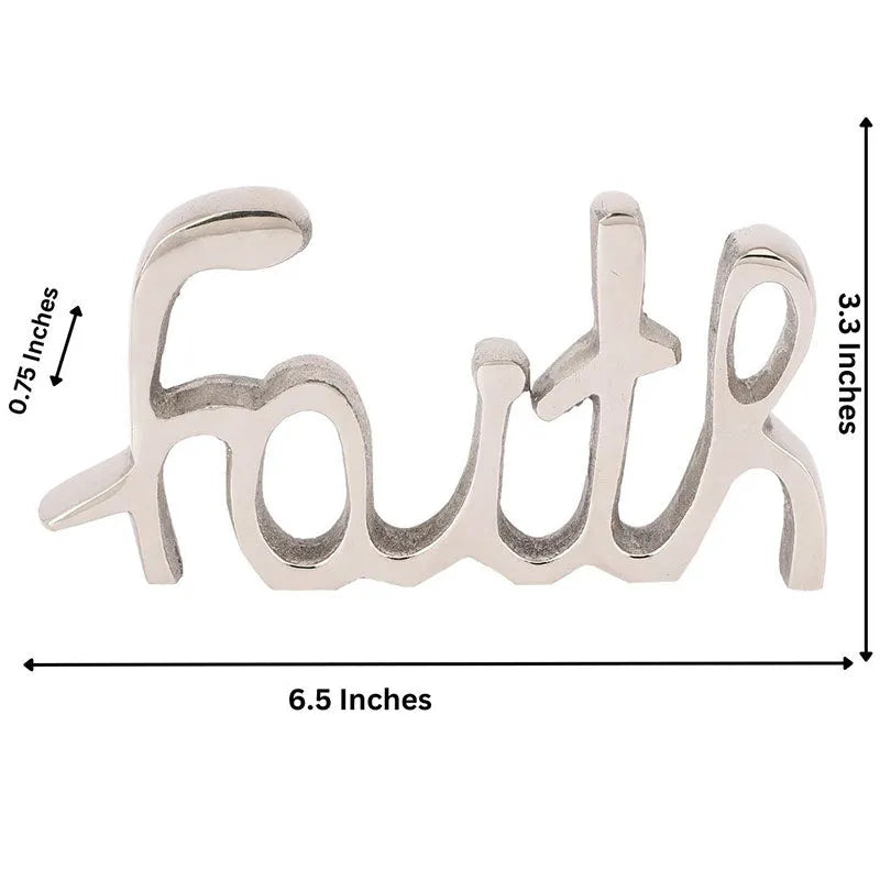 Vasla Tabletop FreeStanding | Sign-Faith | Multiple Colors Nickel