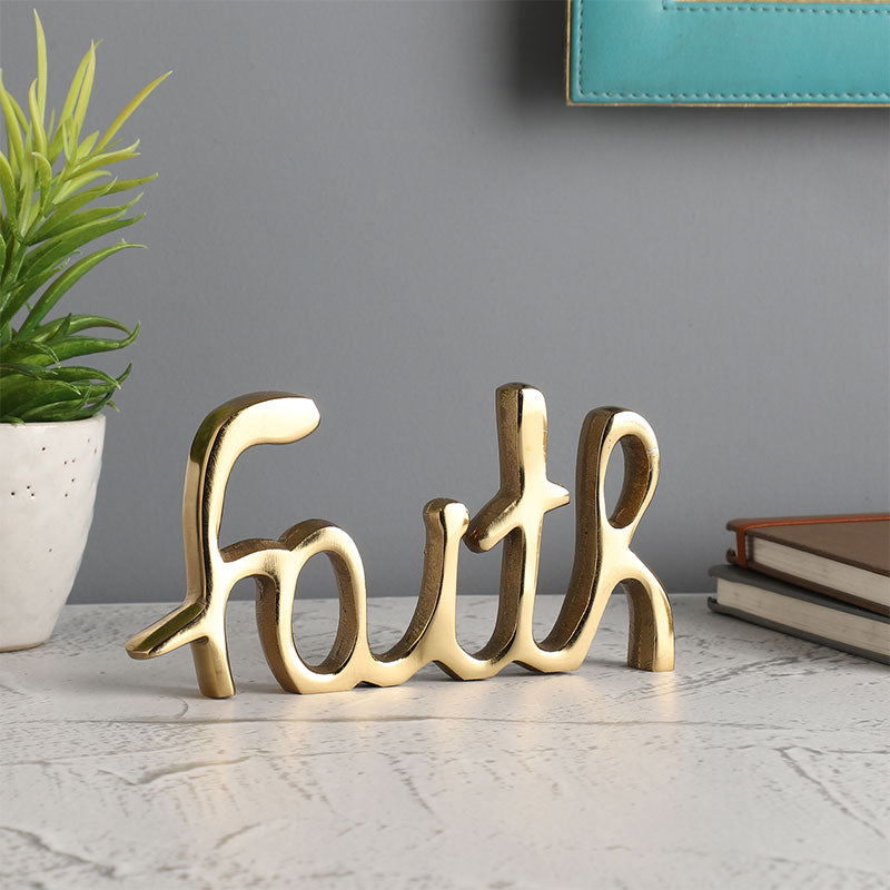 Vasla Tabletop FreeStanding | Sign-Faith | Multiple Colors Gold