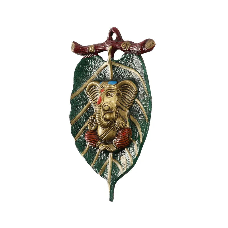 Green Lord Ganesh Wall Hanging Default Title