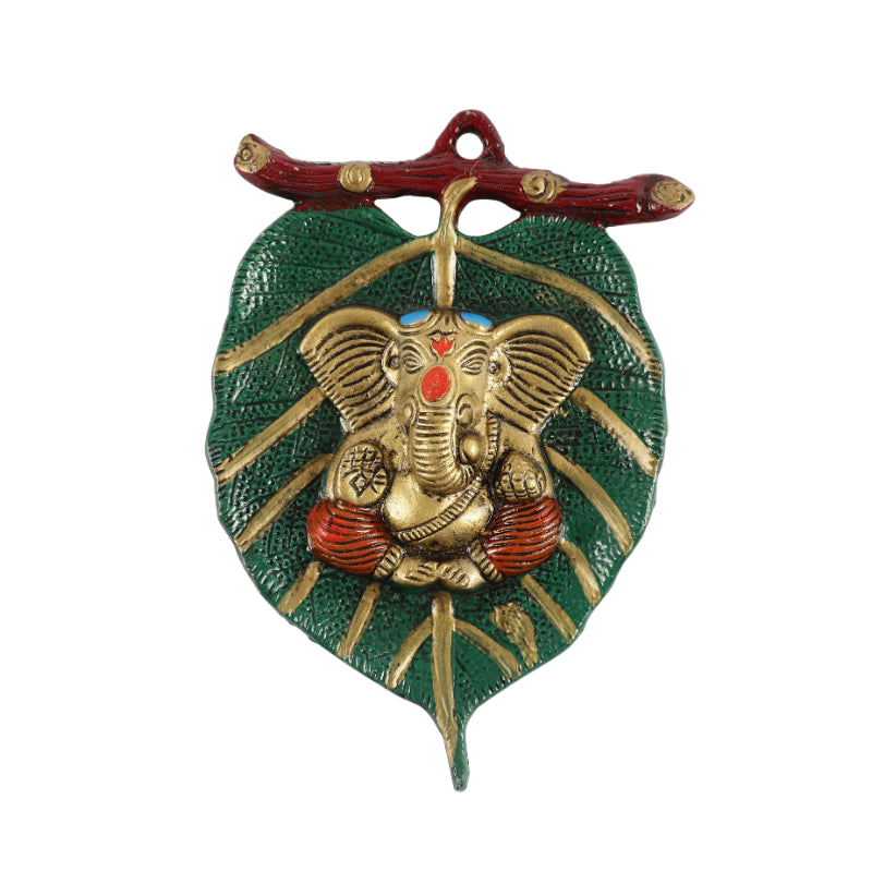 Green Lord Ganesh Wall Hanging Default Title