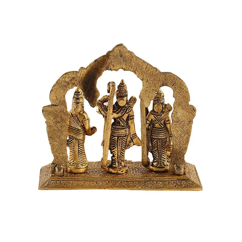 Lord Ram Darbar With Sita Laxman And Hanuman Ji Metal Showpiece Default Title