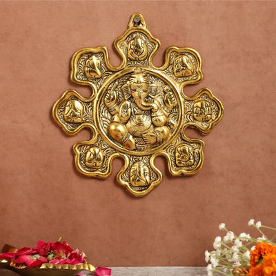 Lord Ganesh Wall Hanging for Home Entrance Default Title