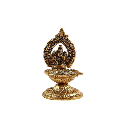 Aestri Lord Ganesh Ji Metal Diya Default Title