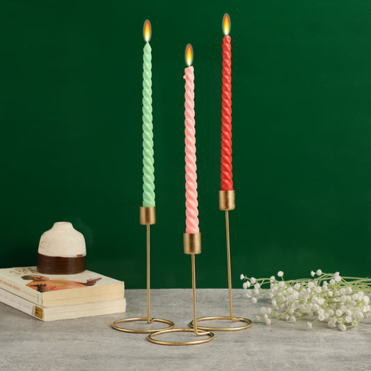 Candlestick Holder for Taper Candles | Set of 3 Default Title