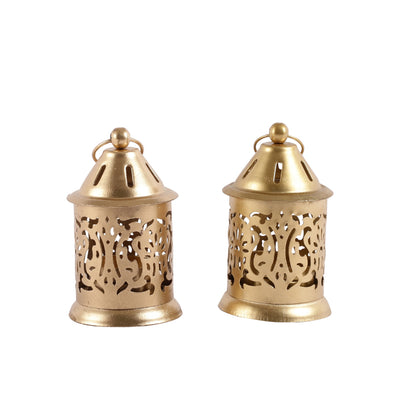 Small Decorative Lantern Candle Holder | Set of 2 Default Title