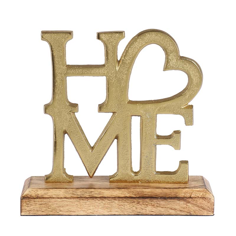 Sicilly Metal FreeStanding Tabletop Home Sign | Multiple Colors Gold