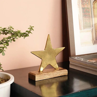 Star Decor Showpiece | Multiple Colors Gold