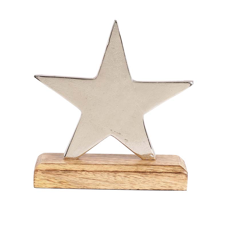 Star Decor Showpiece | Multiple Colors Silver