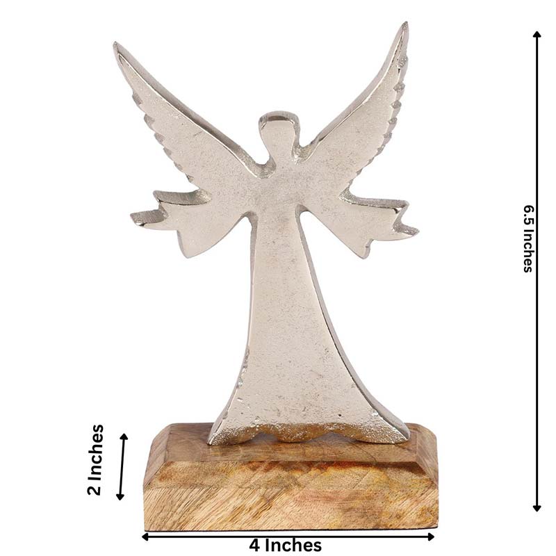 Angel Decor Showpiece | Multiple Colors Silver