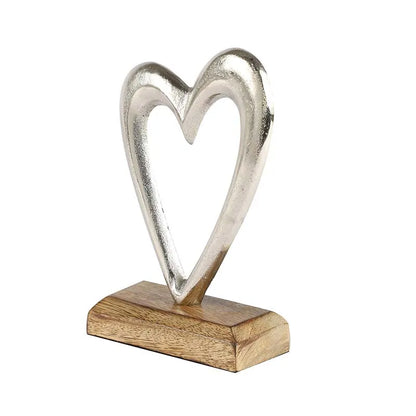 Heart Decor Showpiece | Multiple Colors Silver