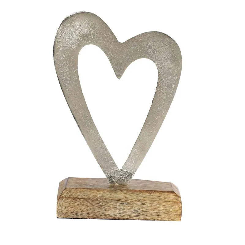 Heart Decor Showpiece | Multiple Colors Silver