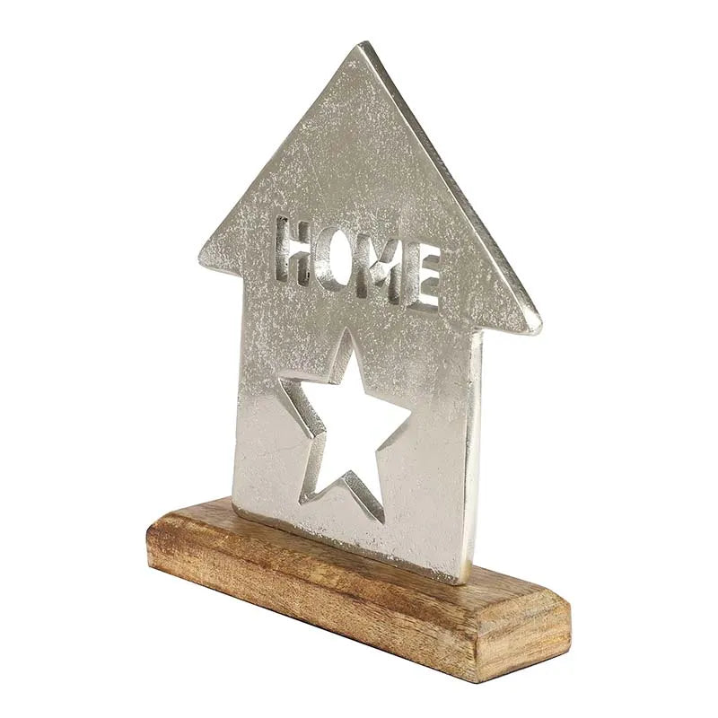 Home & Star Decor Showpiece | Multiple Colors Silver