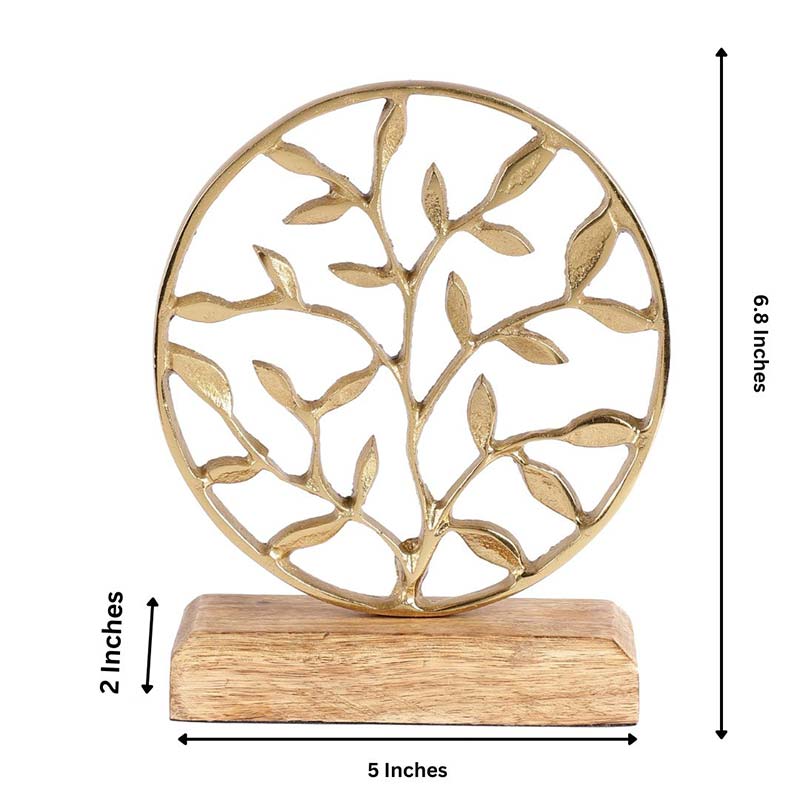 Leaves Decor Showpiece | Multiple colors Gold