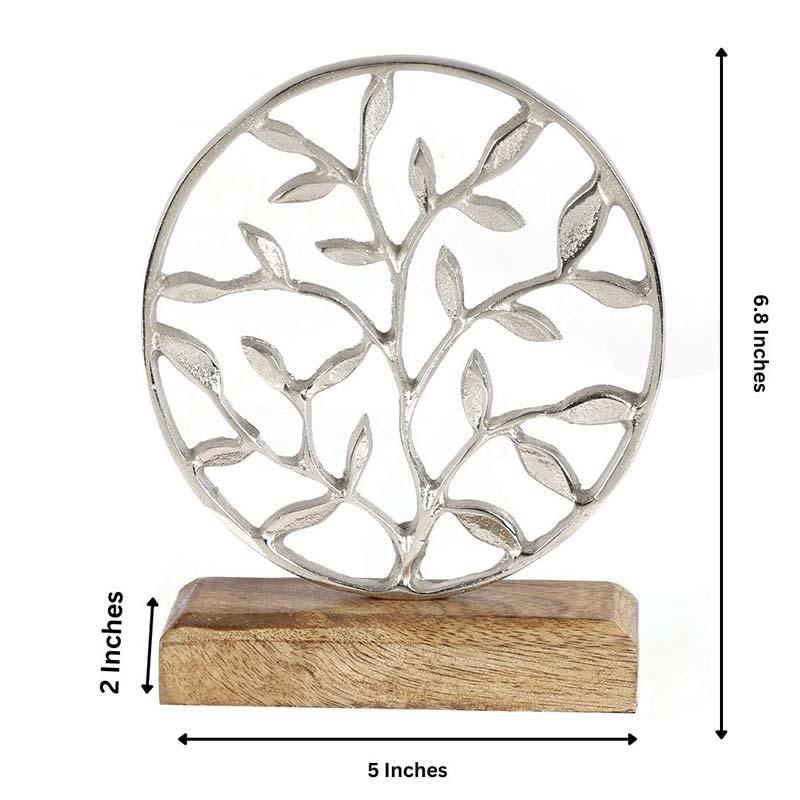 Leaves Decor Showpiece | Multiple colors Silver