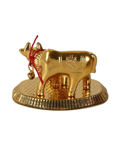 Metal Kamdhenu Cow With Calf