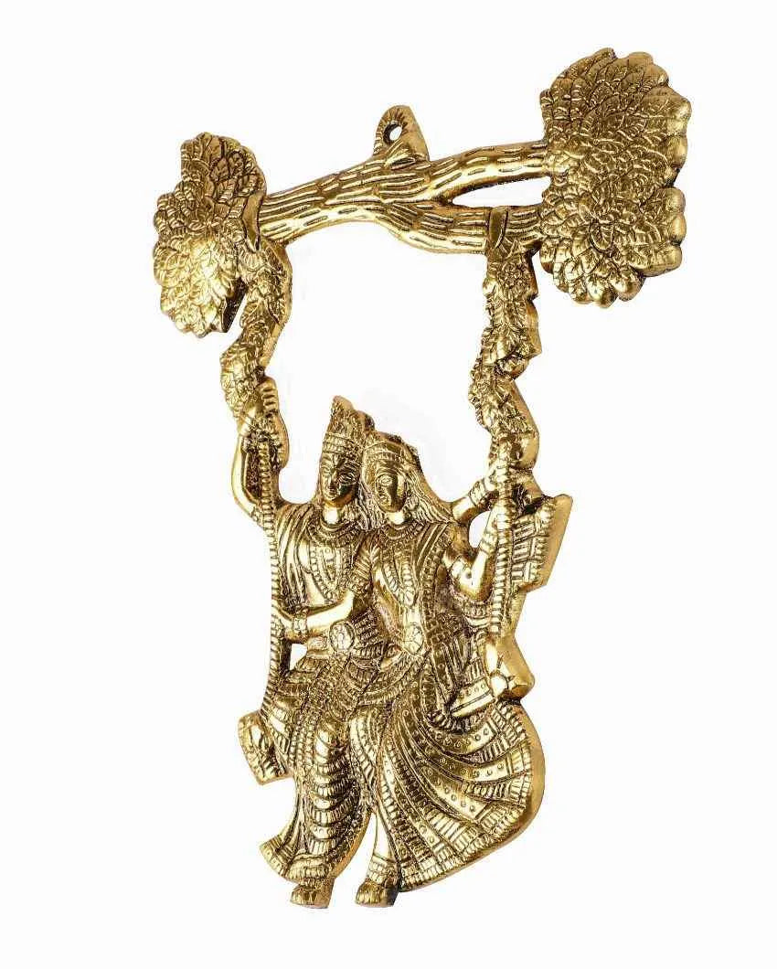 Radha Krishna Metal Swing Wall Hanging