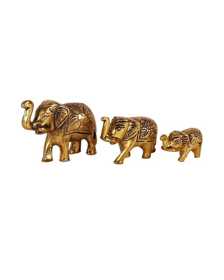 Elephant Family Showpiece | Set Of 3