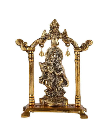 Radha Krishna Metal Statue