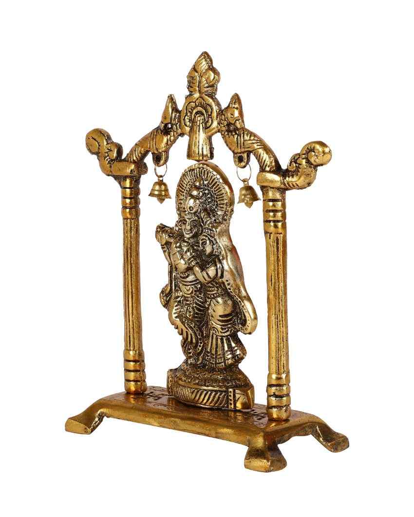 Radha Krishna Metal Statue