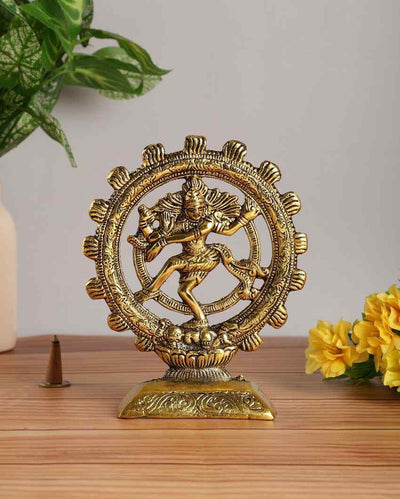 Metal Lord Shiva Dancing Natraj Statue Idol