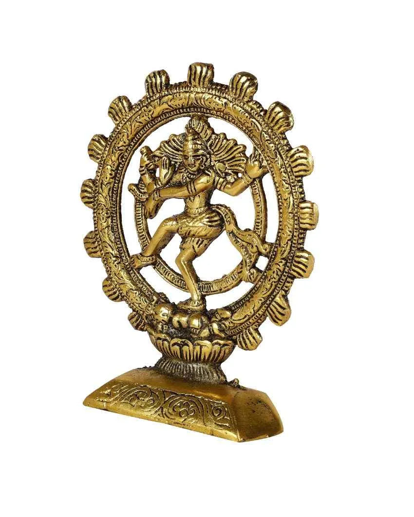 Metal Lord Shiva Dancing Natraj Statue Idol