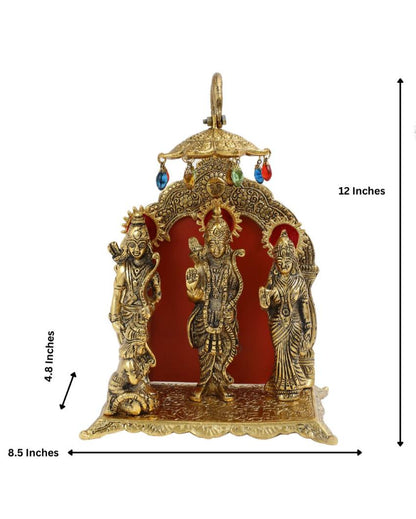 Majestic Lord Ram Darbar Idol with Velvet Gift Box | 8 x 5 x 12 inches