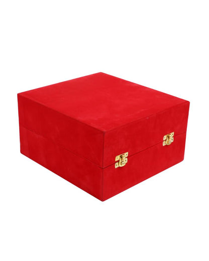 Gleaming Lord Ganesh Idol with Velvet Gift Box | 8 x 4 x 9 inches