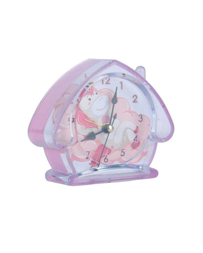 House Shaped Pink Alarm Table Clock | 5 x 2 inches