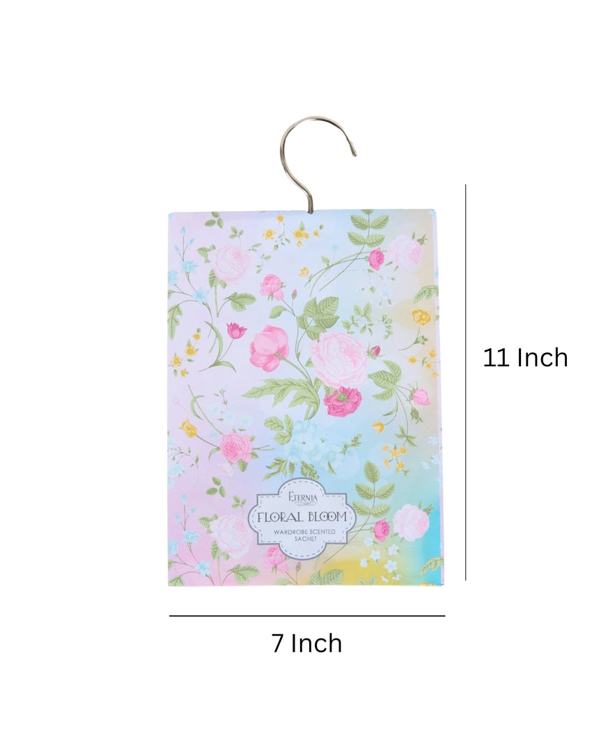 Fresh Aromas for Closets Floral Bloom Design Wardrobe Sachet | Set of 3 | 11 x 7 inches