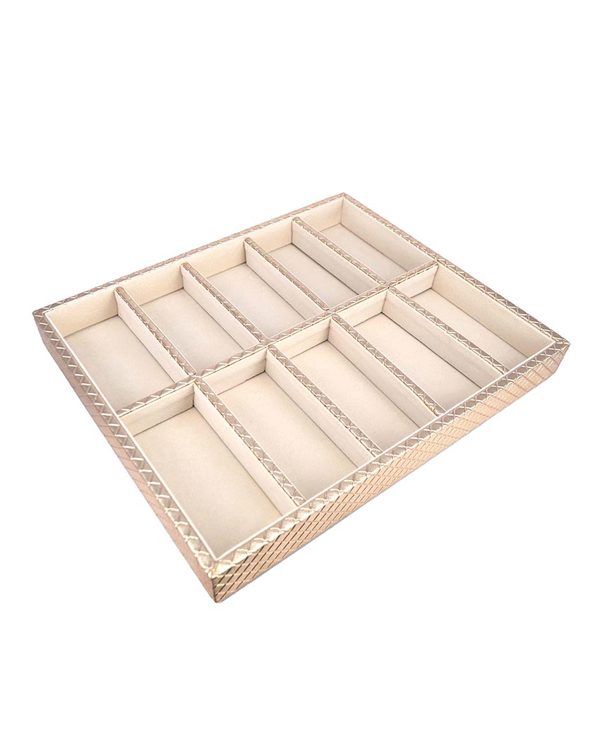 Luxurious Faux Leather Jewellery Tray | 13 x 11 inches