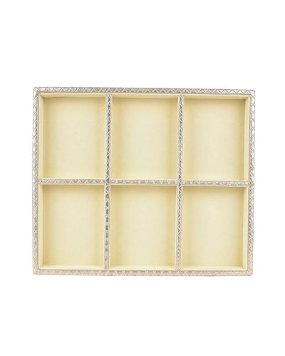 Chic Faux Leather Jewellery Tray | 13 x 11 inches