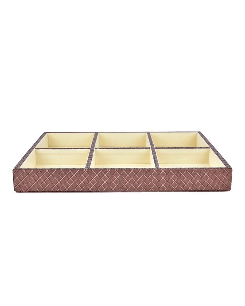 Organized Elegance Faux Leather Jewellery Tray | 13 x 11 inches