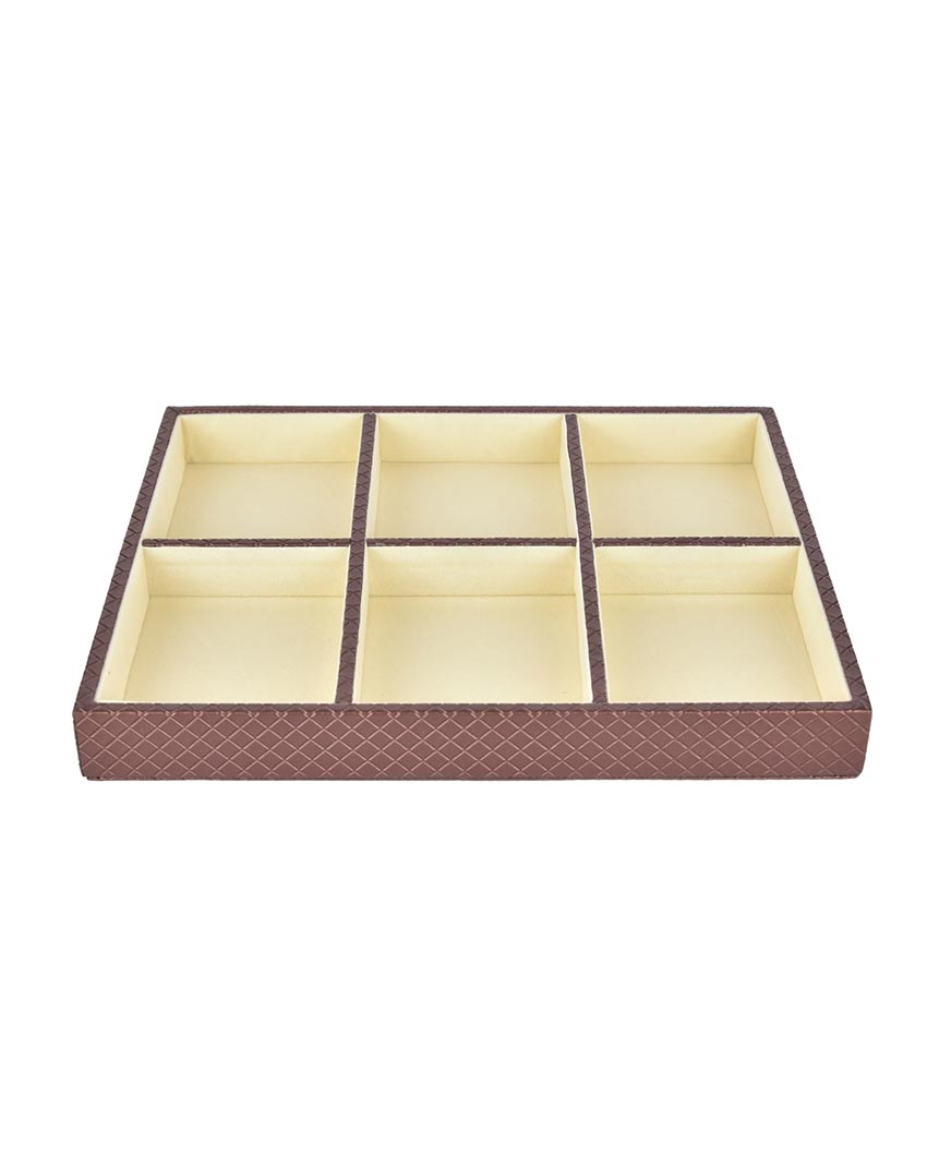 Organized Elegance Faux Leather Jewellery Tray | 13 x 11 inches