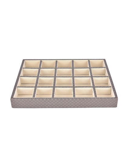 Sleek Faux Leather Jewellery Tray | 13 x 11 inches