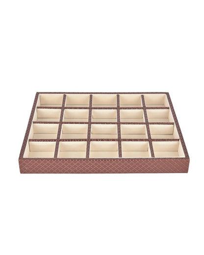 Elegant Faux Leather Jewellery Tray | 13 x 11 inches