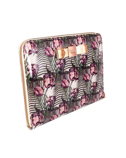 Elegant Floral Design Multicolor Carry Bag for iPad & Tablet | 9 x 7 x 2 inches