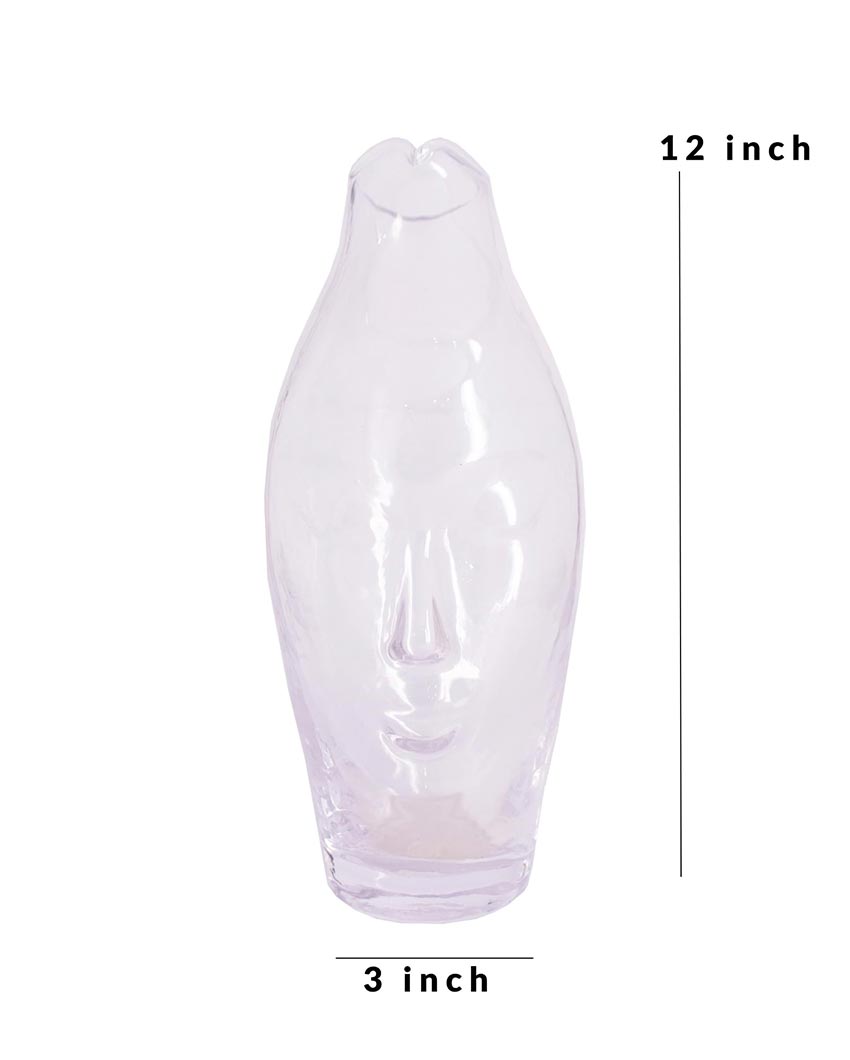 Decorative Glass Face Vase