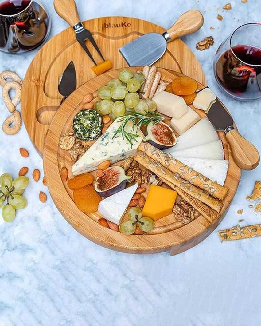 Stylish Cheese Board With Knife | 7 x 3 inches