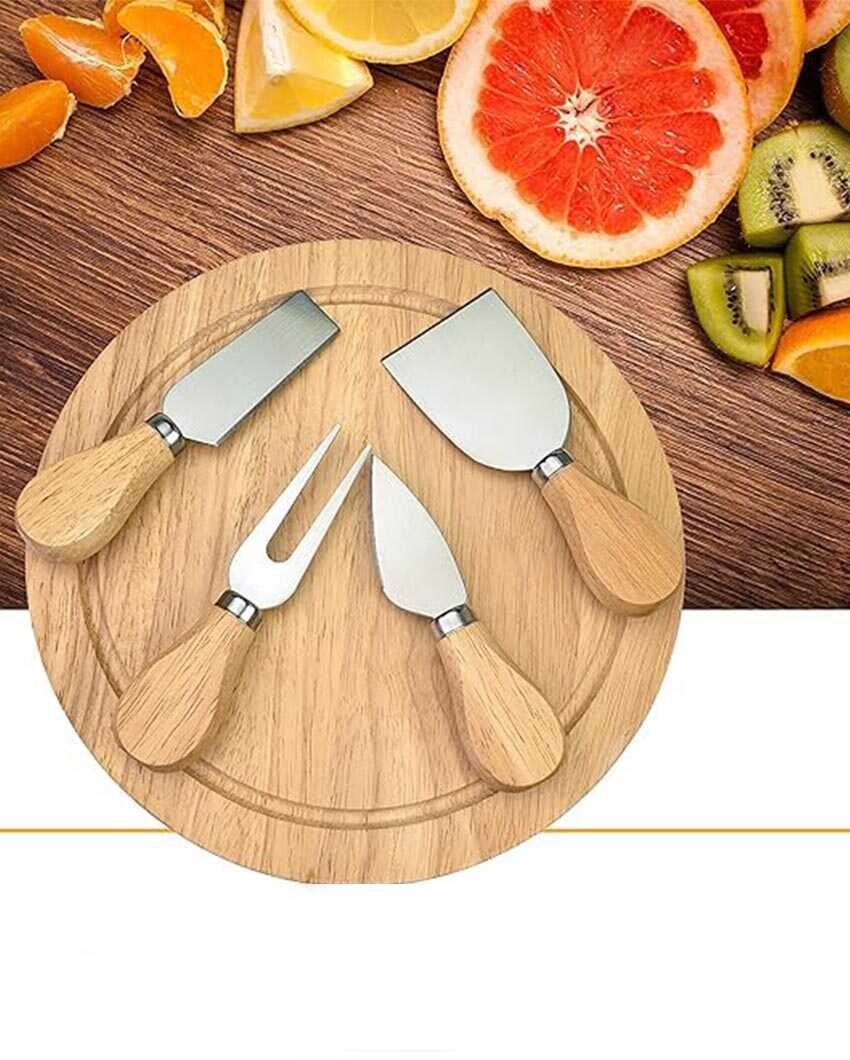 Stylish Cheese Board With Knife | 7 x 3 inches