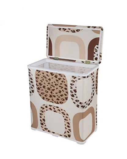 Square Design Multicolor Collapsible Laundry Basket | 19 x 11 x 22 inches | 10L