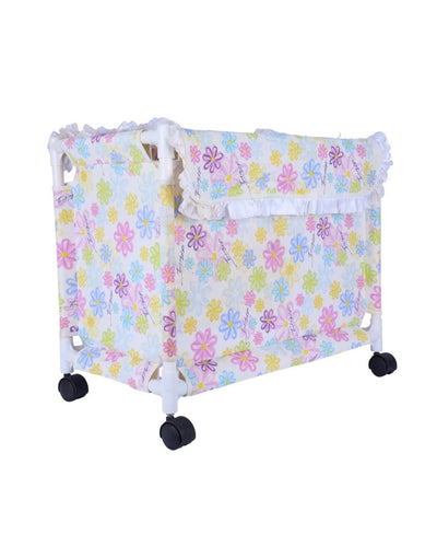 Unique Multicolor Rolling Laundry Basket | 23 x 21 x 11 inches