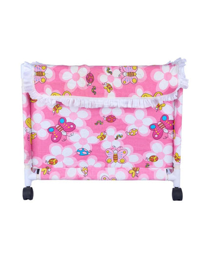 Exclusive Multicolor Rolling Laundry Basket | 23 x 21 x 11 inches