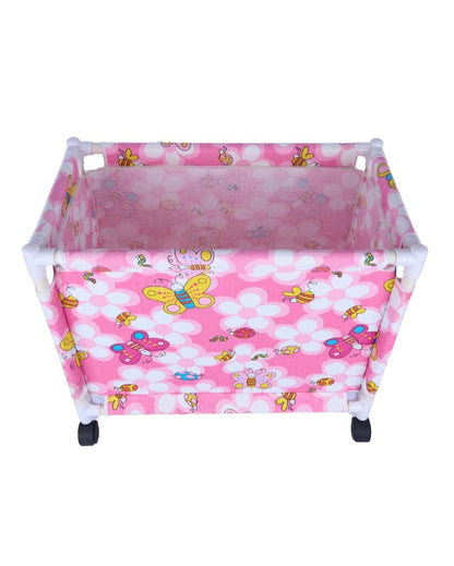 Exclusive Multicolor Rolling Laundry Basket | 23 x 21 x 11 inches