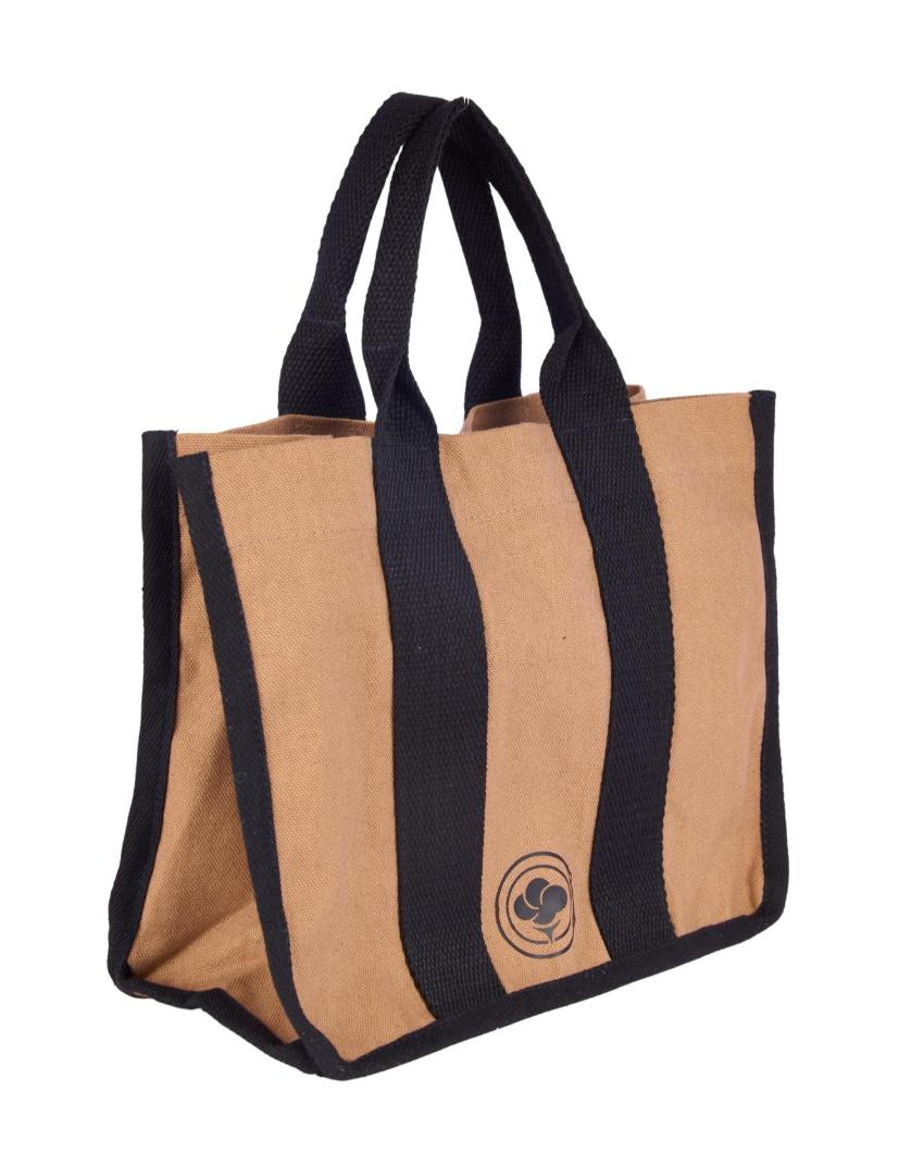 Eco Friendly Canvas Tote Bag with Magnetic Button Closure | 16 x 14 inches