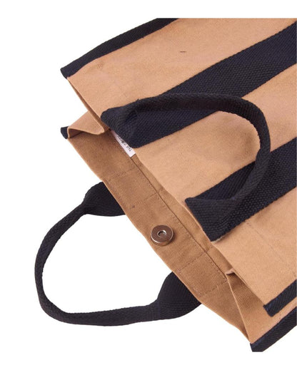 Eco Friendly Canvas Tote Bag with Magnetic Button Closure | 16 x 14 inches